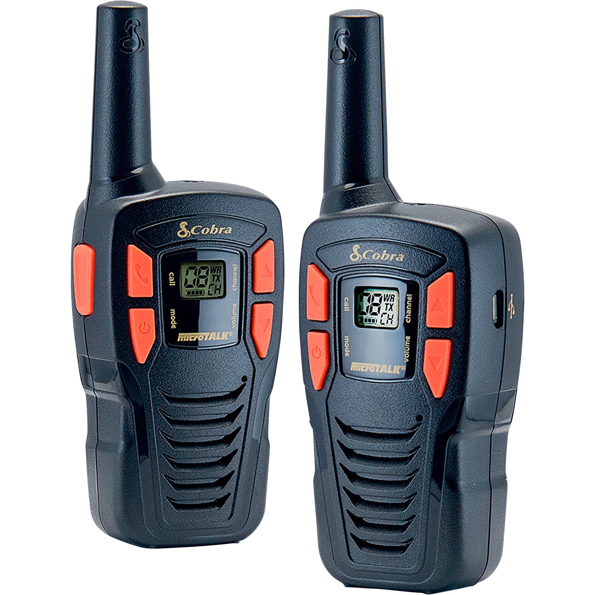Cobra Walkie Talkies — Pair, 16Mile Range, 22 Channels, Model CXT195